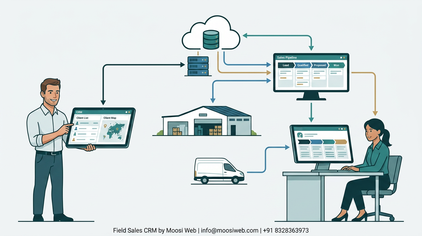 Field Sales CRM with Mobile-First Visit Workflows featured image