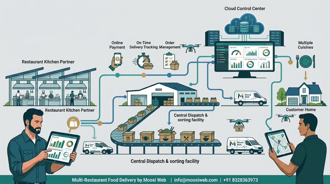 Multi-Restaurant Food Delivery Platform Buildout — case study featured image