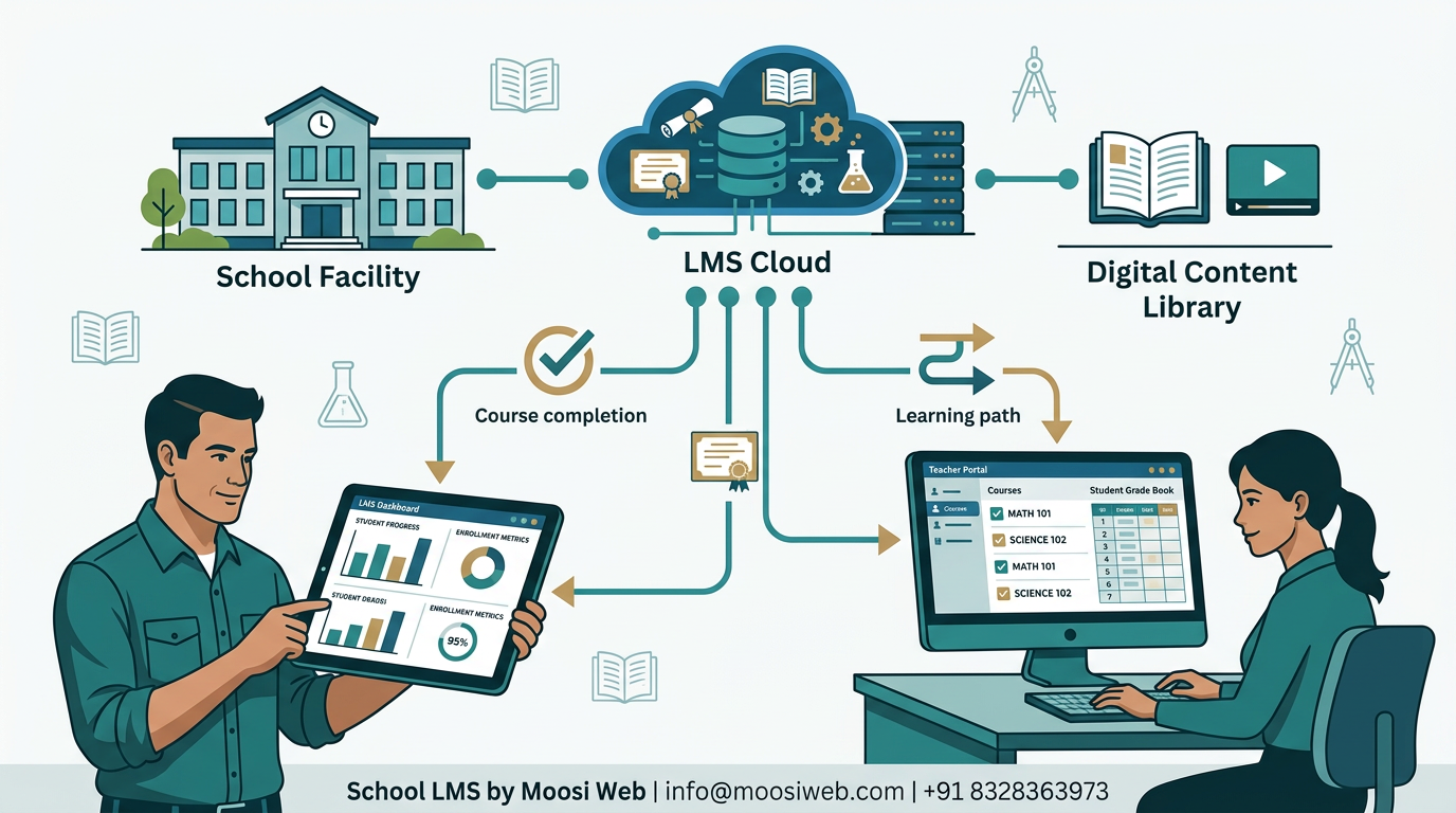 School LMS with Parent Portal and Attendance Signals featured image
