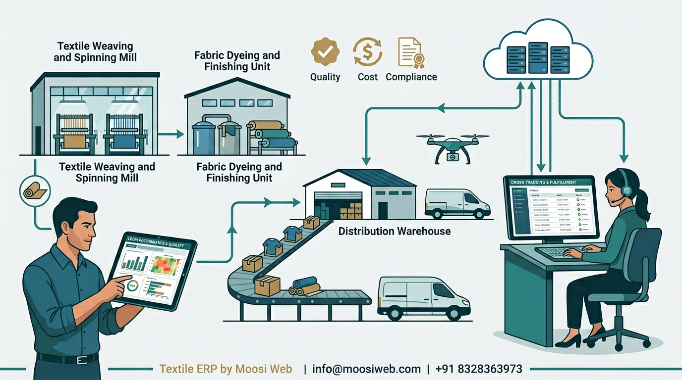 Textile ERP for Production Planning and Dispatch Readiness — case study featured image